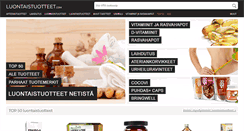 Desktop Screenshot of luontaistuotteet.com