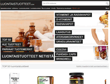 Tablet Screenshot of luontaistuotteet.com