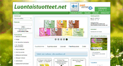 Desktop Screenshot of luontaistuotteet.net